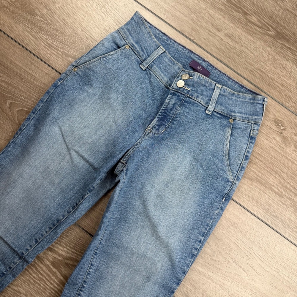 NYDJ Women Jeans Bootcut Double Button Blue Size 2